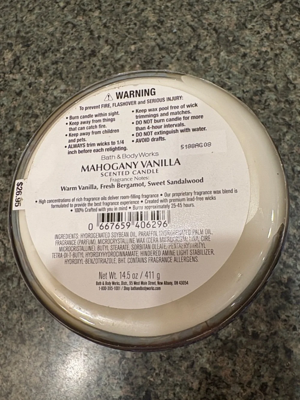 Nwt Bundle of “Mahogany Vanilla Candle & 2 refill bottles - Picture 4 of 6